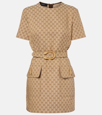 GG Canvas belted minidress | Gucci
