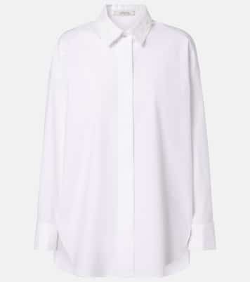 Embroidered cotton-blend poplin shirt | Dorothee Schumacher