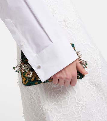 Embroidered cotton-blend poplin shirt | Dorothee Schumacher