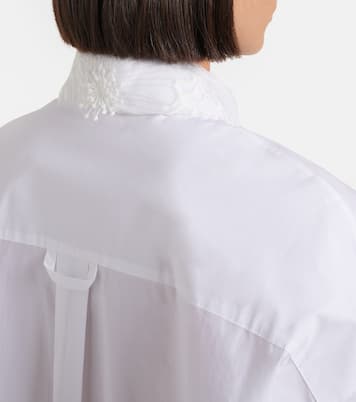 Embroidered cotton-blend poplin shirt | Dorothee Schumacher