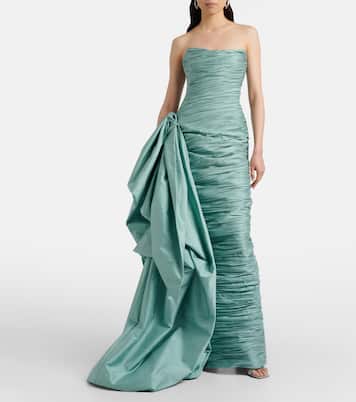 Bustier-Robe aus Taft | Marmar Halim