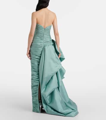 Bustier-Robe aus Taft | Marmar Halim