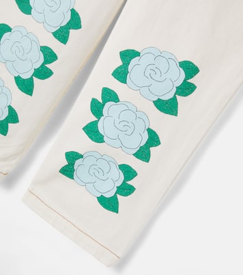 جينز بطبعات الورود | Tinycottons