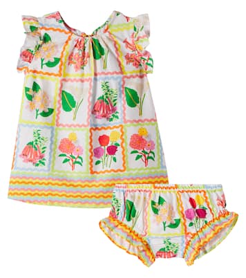 Ensemble robe et culotte bloomer en coton pour bébé | Fábula