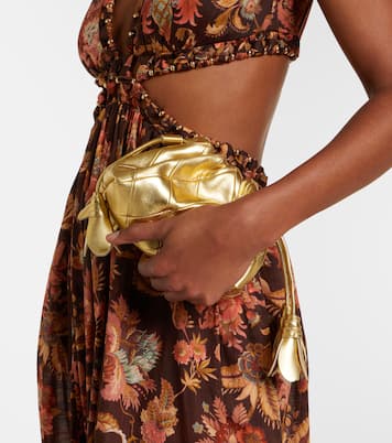 Cloud 91 Small metallic leather clutch | Zimmermann