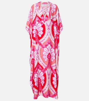Carlotta printed satin kaftan | Melissa Odabash