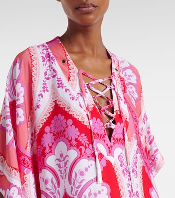 Carlotta printed satin kaftan | Melissa Odabash