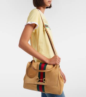 Henkeltasche Paparazzo Medium aus Veloursleder  | Gucci