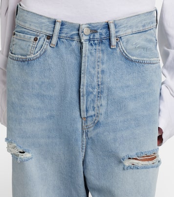 Distressed denim Bermuda shorts | Acne Studios