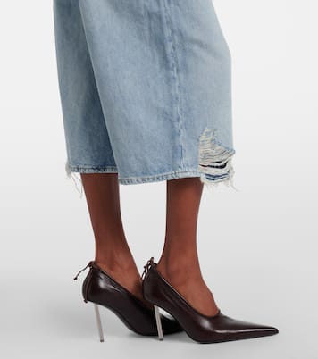 Distressed denim Bermuda shorts | Acne Studios