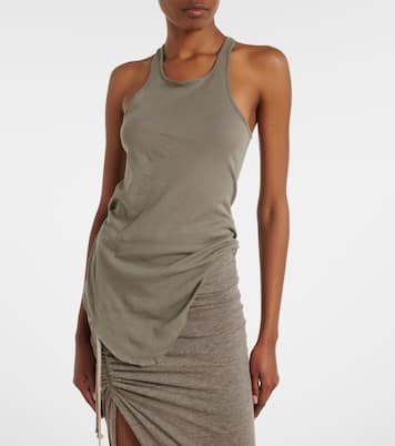 Ribbed-knit cotton tank top  | Rick Owens
