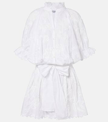 Embroidered cotton minidress | Juliet Dunn