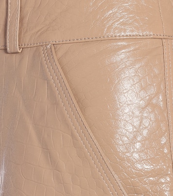 High-Rise Shorts aus Leder | Dodo Bar Or