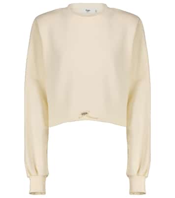 Cropped Sweatshirt aus Baumwolle | The Frankie Shop