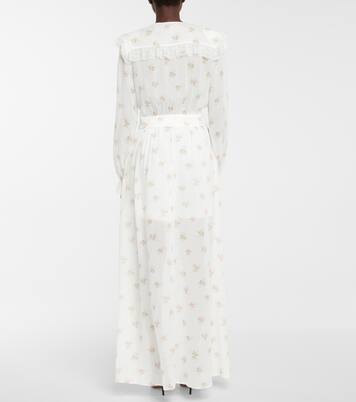 Robe longue à fleurs | Alessandra Rich