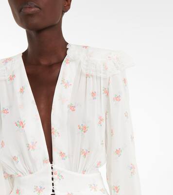 Robe longue à fleurs | Alessandra Rich