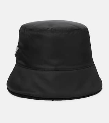 Re-Nylon shearling-lined bucket hat | Prada