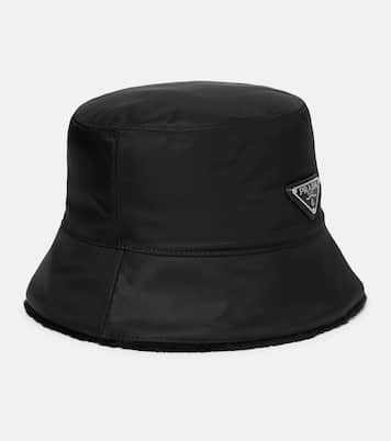 Re-Nylon shearling-lined bucket hat | Prada