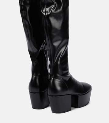 Platform over-the-knee boots | Prada