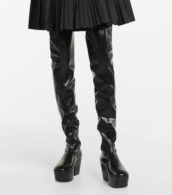 Platform over-the-knee boots | Prada