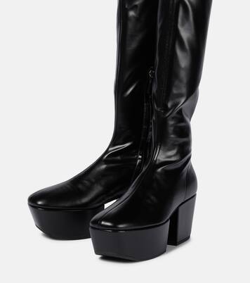 Platform over-the-knee boots | Prada