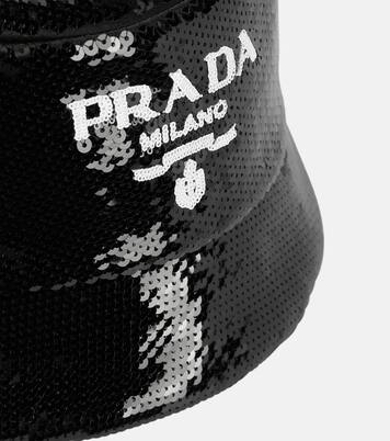 시퀸 버킷 햇 | Prada