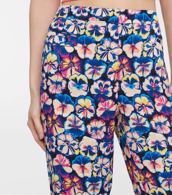 Bedruckte High-Rise-Schlaghose | Rabanne