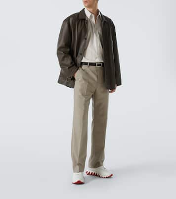 Loubishark leather sneakers | Christian Louboutin