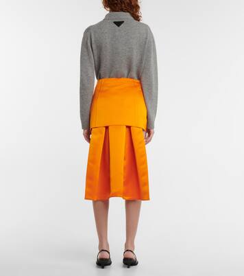 Minirock aus Seidensatin | Prada