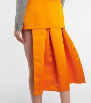 Minirock aus Seidensatin | Prada