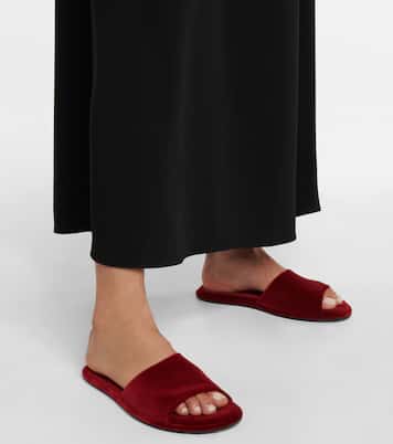 Pantoletten Canal aus Samt | The Row