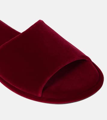 Pantoletten Canal aus Samt | The Row