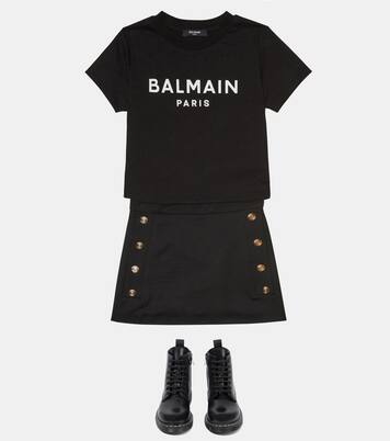 Jupe en laine vierge | Balmain Kids