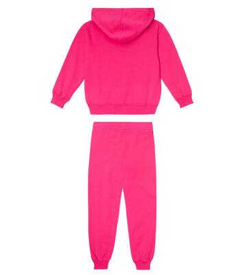 Cotton-blend hoodie and sweatpants set | Moschino Kids