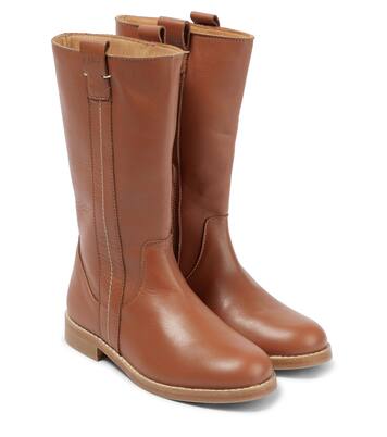 Knee-high leather boots | Chloé Kids