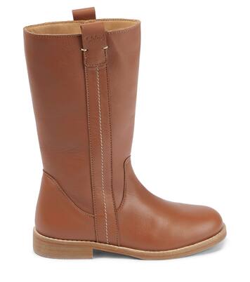Knee-high leather boots | Chloé Kids