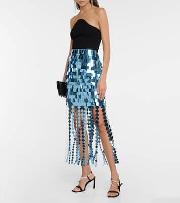 Verzierte Sandalen Cassie aus Satin | Simkhai