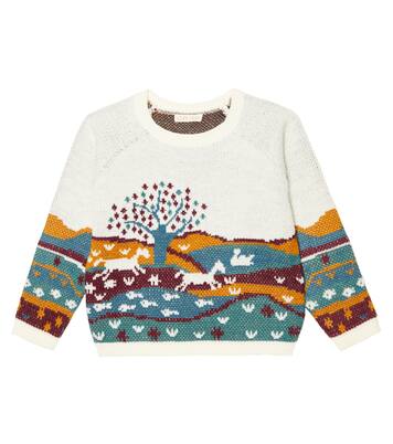 Jacquard wool-blend sweater | Louise Misha