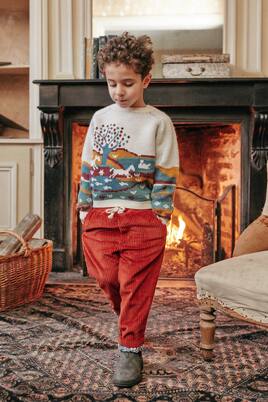 Jacquard wool-blend sweater | Louise Misha