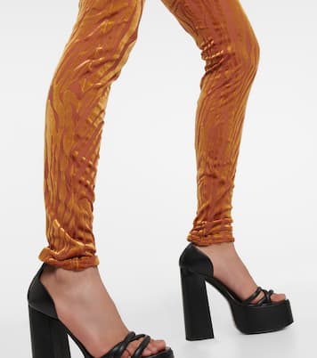 Benton devoré zebra-print catsuit | Alex Perry