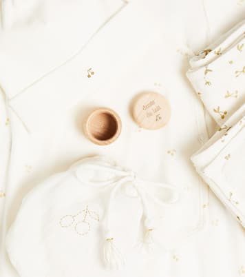 Baby Set aus Strampler, Mütze, zwei Decken und Milchzahndose | Bonpoint