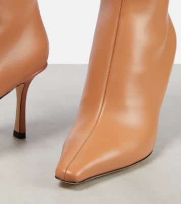 Agathe 85 leather knee-high boots | Jimmy Choo