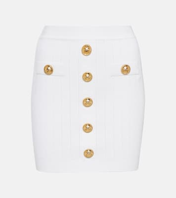 High-Rise-Minirock aus Strick | Balmain