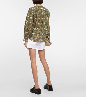 Bedrucktes Top Audette aus Baumwolle | Velvet