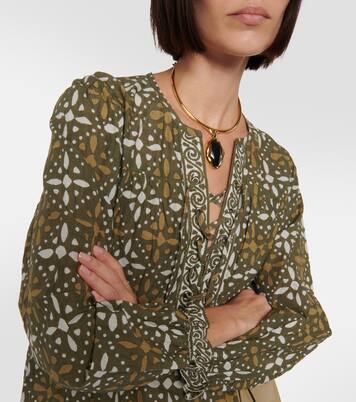 Bedrucktes Top Audette aus Baumwolle | Velvet