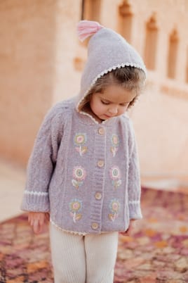 Clara embroidered wool-blend cardigan | Louise Misha