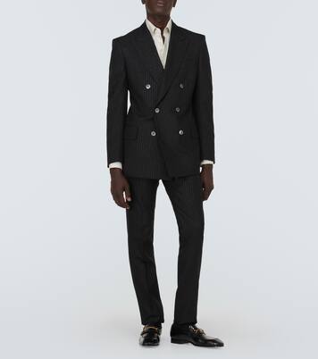 Atticus 스트라이프 모헤어 블렌드 자카드 블레이저 | Tom Ford