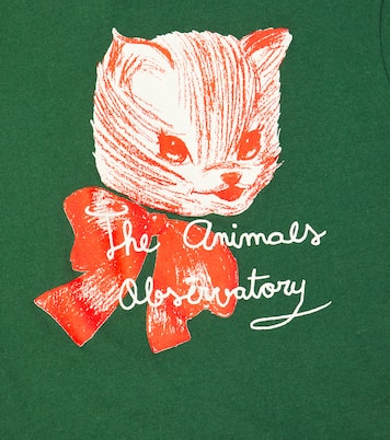 Rooster printed cotton T-shirt  | The Animals Observatory
