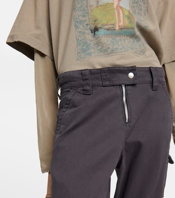 Mid-rise cotton canvas cargo pants | Acne Studios
