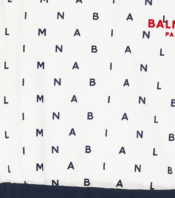 Bedrucktes Kleid aus Baumwoll-Jersey | Balmain Kids